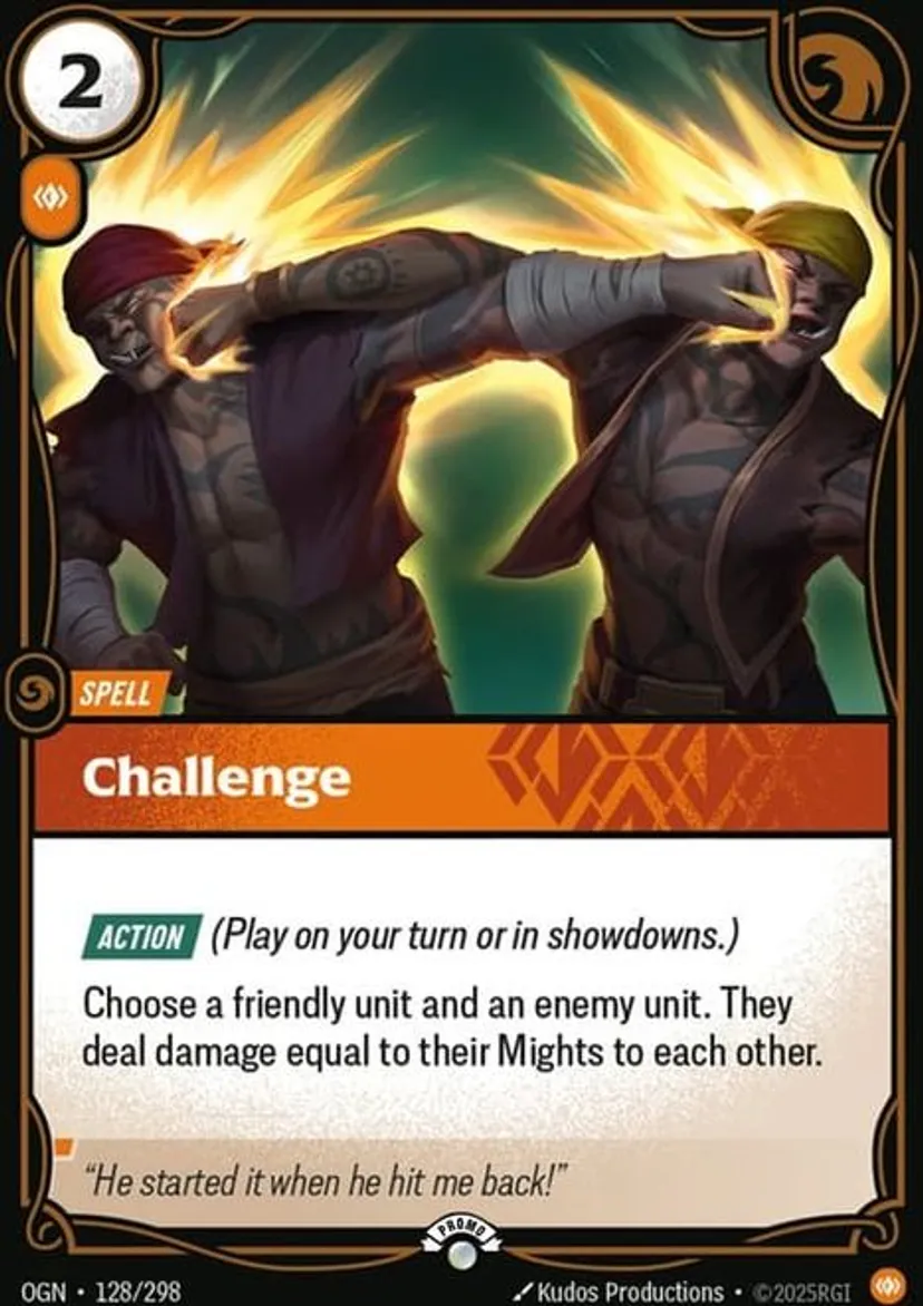 Challenge - OGN-128-p - Promotional Cards - Riftbound card